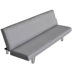 Schlafsofa Hellgrau Polyester