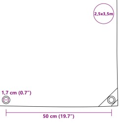 Abdeckplane 650 g/m² 2,5 x 3,5 m Grün