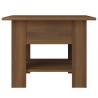 Couchtisch Braun Eichen-Optik 55x55x42 cm Holzwerkstoff