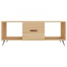 Couchtisch Sonoma-Eiche 102x50x40 cm Holzwerkstoff