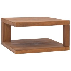 Couchtisch 65x65x33 cm Teak Massivholz