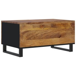 Couchtisch 80x50x40 cm Massivholz Mango & Holzwerkstoff