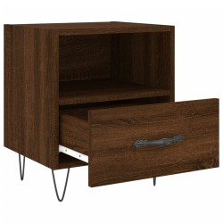 Nachttische 2Stk. Braun Eichen-Optik 40x35x47,5cm Holzwerkstoff