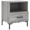 Nachttische 2 Stk. Grau Sonoma 40x35x47,5 cm Holzwerkstoff