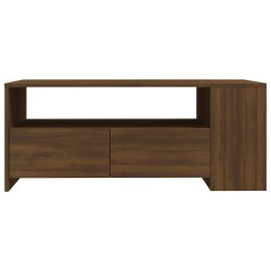 Couchtisch Braun Eichen-Optik 102x55x42 cm Holzwerkstoff