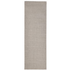 Teppich Natur Sisal 80x250 cm Sandfarbe