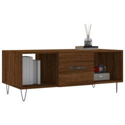 Couchtisch Braun Eichen-Optik 102x50x40 cm Holzwerkstoff