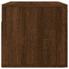 Wandschrank Braun Eichen-Optik 80x36,5x35 cm Holzwerkstoff