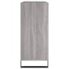 Plattenschrank Grau Sonoma 84,5x38x89 cm Holzwerkstoff