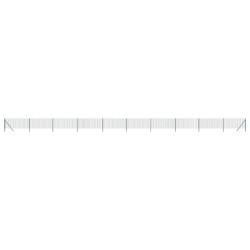 Maschendrahtzaun Grün 0,8x25 m Verzinkter Stahl