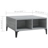 Couchtisch Grau Sonoma 60x60x30 cm Holzwerkstoff