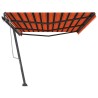 Standmarkise Manuell Einziehbar 600x300 cm Orange/Braun