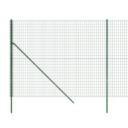 Maschendrahtzaun Grün 2x25 m Verzinkter Stahl