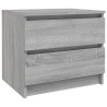 Nachttisch Grau Sonoma 50x39x43,5 cm Holzwerkstoff