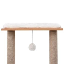 Katzen-Kratzbaum mit Sisal-Kratzmatte 129 cm