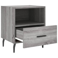 Nachttisch Grau Sonoma 40x35x47,5 cm Holzwerkstoff