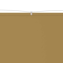 Senkrechtmarkise Beige 140x1200 cm Oxford-Gewebe