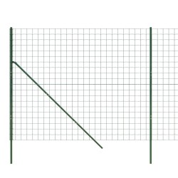 Maschendrahtzaun Grün 2,2x25 m Verzinkter Stahl