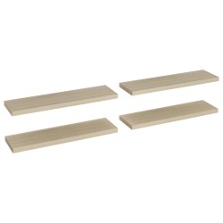 Schwebende Wandregale 4 Stk. Eichefarben 90x23,5x3,8 cm MDF