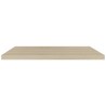 Schwebende Wandregale 4 Stk. Eichefarben 90x23,5x3,8 cm MDF