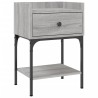 Nachttische 2 Stk. Grau Sonoma 40,5x31x60 cm Holzwerkstoff