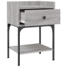 Nachttische 2 Stk. Grau Sonoma 40,5x31x60 cm Holzwerkstoff