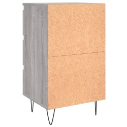 Nachttisch Grau Sonoma 40x35x69 cm Holzwerkstoff