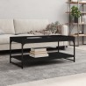 Couchtisch Schwarz 100x49x45 cm Holzwerkstoff