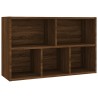 Bücherregal/Sideboard Braun Eiche 50x25x80 cm Holzwerkstoff