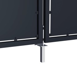 Gartentor Stahl 300 x 175 cm Anthrazit