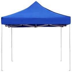 Profi-Partyzelt Faltbar Aluminium 4,5x3 m Blau