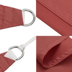 Sonnensegel Oxford-Gewebe Quadratisch 3x3 m Terrakotta-Rot