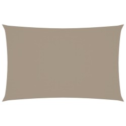 Sonnensegel Oxford-Gewebe Rechteckig 2x5 m Taupe