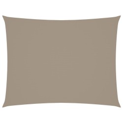 Sonnensegel Oxford-Gewebe Rechteckig 5x6 m Taupe