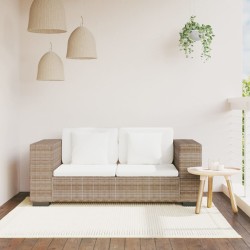 7-tlg. 2-Sitzer Sofa Set Echtes Rattan