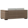 7-tlg. 2-Sitzer Sofa Set Echtes Rattan