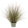 Emerald Künstliches Pennisetum im Zink-Topf 58 cm