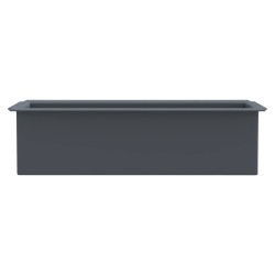 Pflanzkasten für Europaletten 12 Stk. Grau 36x13,5x9,5 cm PP