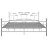 Bett Grau Metall 160x200 cm