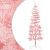 Künstlicher Halb-Weihnachtsbaum mit Ständer Schlank Rosa 120 cm