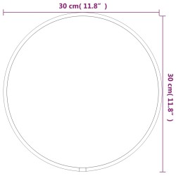 Wandspiegel Silbern Ø 30 cm Rund