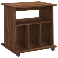 Rollschrank Braun Eichen-Optik 60x45x60 cm Holzwerkstoff