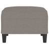 Fußhocker Taupe 70x55x41 cm Stoff