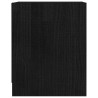 Nachttische 2 Stk. Schwarz 35,5x33,5x41,5 cm Massivholz Kiefer