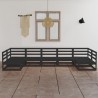 7-tlg. Garten-Lounge-Set Massivholz Kiefer