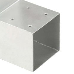 Pfostenverbinder L-Form Verzinktes Metall 71 x 71 mm