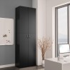 Büroschrank Schwarz 60x32x190 cm Holzwerkstoff