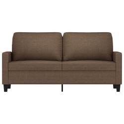 2-Sitzer-Sofa Braun 140 cm Stoff