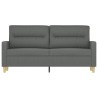 2-Sitzer-Sofa Dunkelgrau 140 cm Stoff