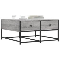 Couchtisch Grau Sonoma 80x80x40 cm Holzwerkstoff